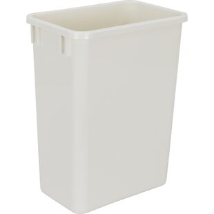 White Ceramic Trash Can | Wayfair